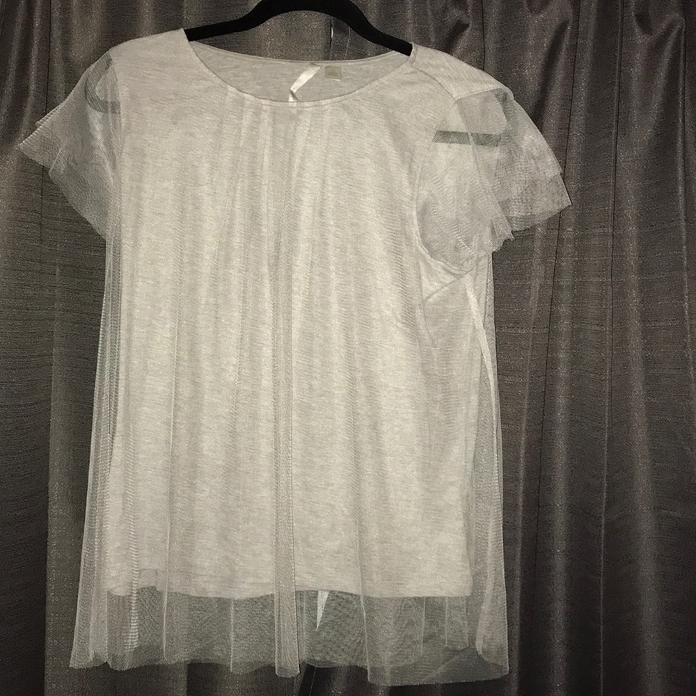 Grey Tulle t-shirt